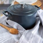 4x Light Grey 60cm x 40cm Cotton Tea Towels Absorbent Kitchen Dish Towels Cloths - Image 7