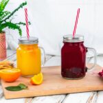 4x Mason Drinking Jar Glasses with Straws Retro Cocktail Serving Jug 450ml - Image 7