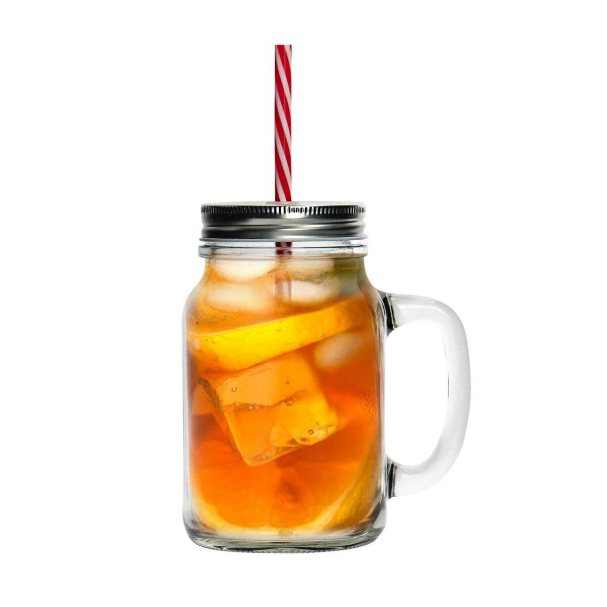 4x Mason Drinking Jar Glasses with Straws Retro Cocktail Serving Jug 620ml - Image 5
