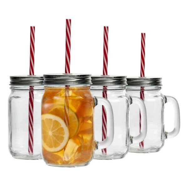 4x Mason Drinking Ja df1f9048a7a88defa19162dff4a92828