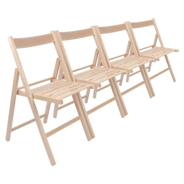 4x Natural Wooden Fo 589aaa92075e15eacb5df167b3bc082c