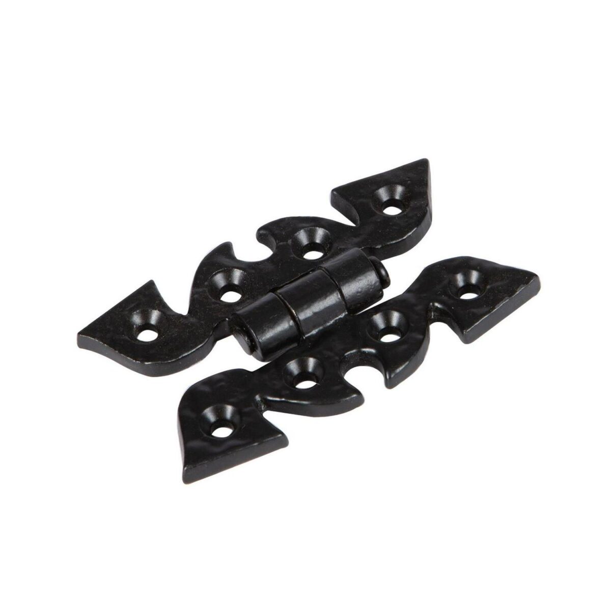 4x Ornate Cabinet Hinge Cast Iron Antique Cupboard Door Hinges H75mm Black - Image 3