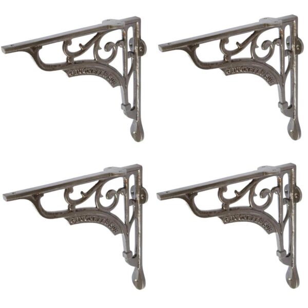 4x Ornate Iron Shelf 63b820bcc2690754f266d7324450cad1