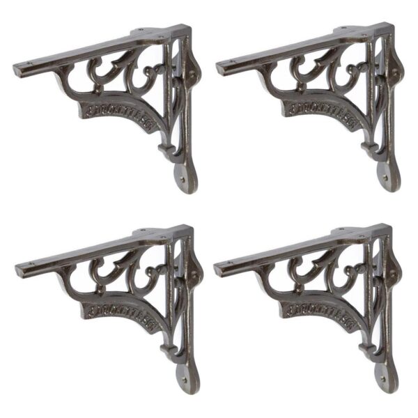 4x Ornate Iron Shelf c0983b14b3819680c566efdb08d3d7b4