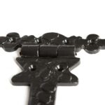 4x Ornate T-Hinge Cast Iron Antique Cupboard Door Hinges W230mm Black - Image 2