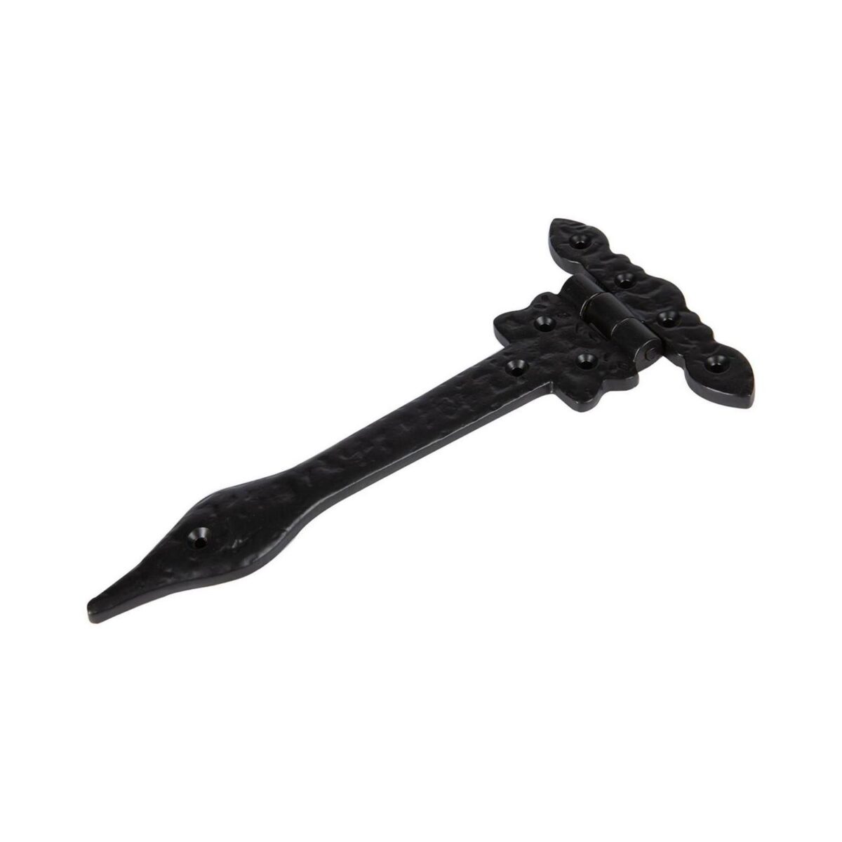 4x Ornate T-Hinge Cast Iron Antique Cupboard Door Hinges W230mm Black - Image 4