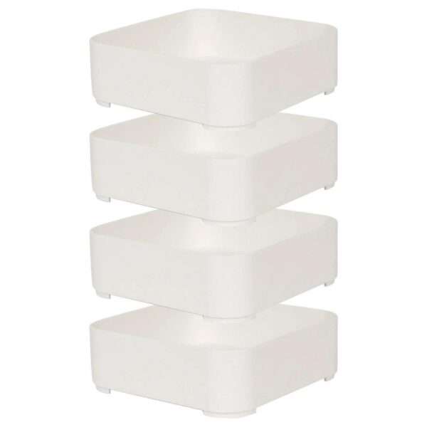 4x Plastic Stackable 3842db109bfda53eecbfabe84085de2e