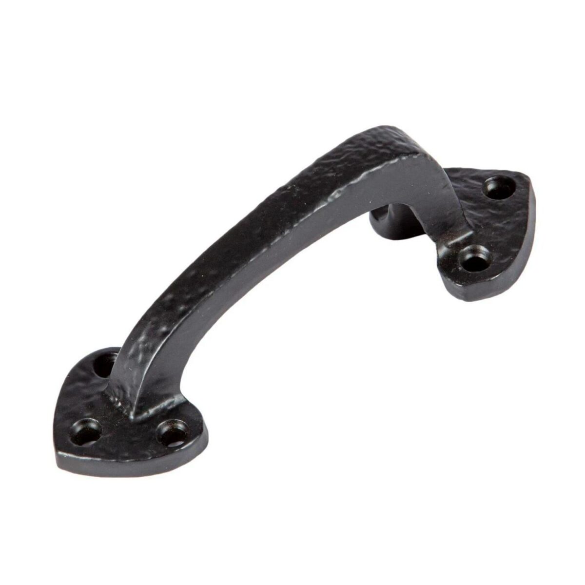 4x Rustic Arrowhead Door Handle Cast Iron Antique Cupboard Pull H100mm Black - Image 4