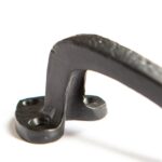4x Rustic Arrowhead Door Handle Cast Iron Antique Cupboard Pull H100mm Black - Image 2