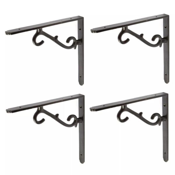 4x Scroll Iron Shelf 467970268e33a2635235d47fe26dfc90
