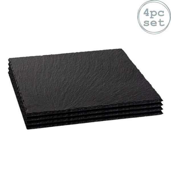 4x Square Slate Serv 4f7672b26ae7660545379f7c9079134d