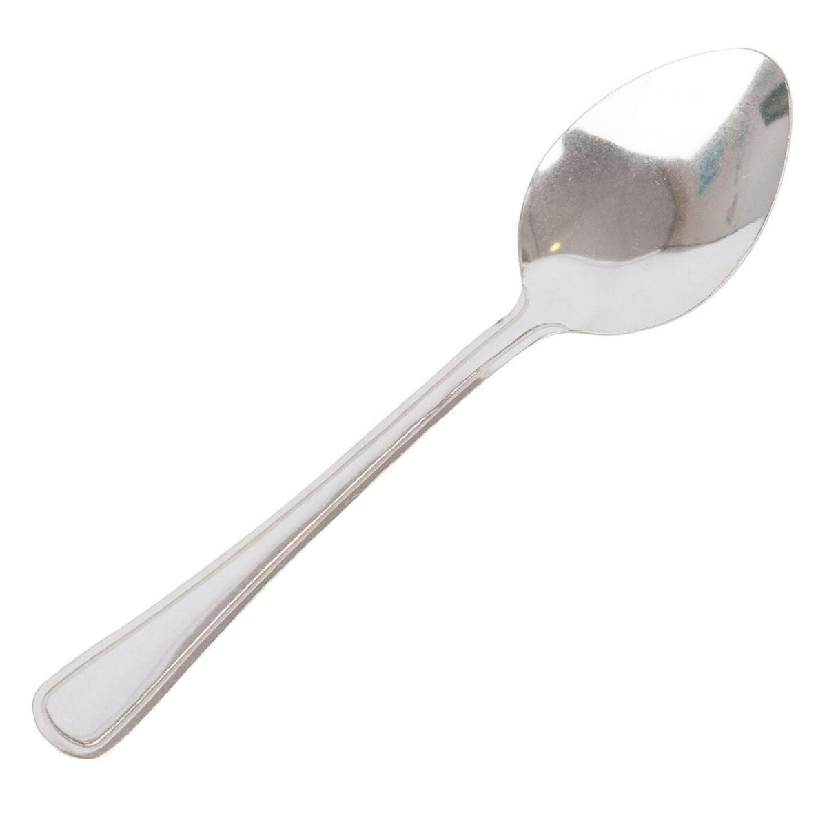 4x Stainless Steel Dessert Spoons Kitchen Dinner Soup Serving Cutlery Table Set - Image 2