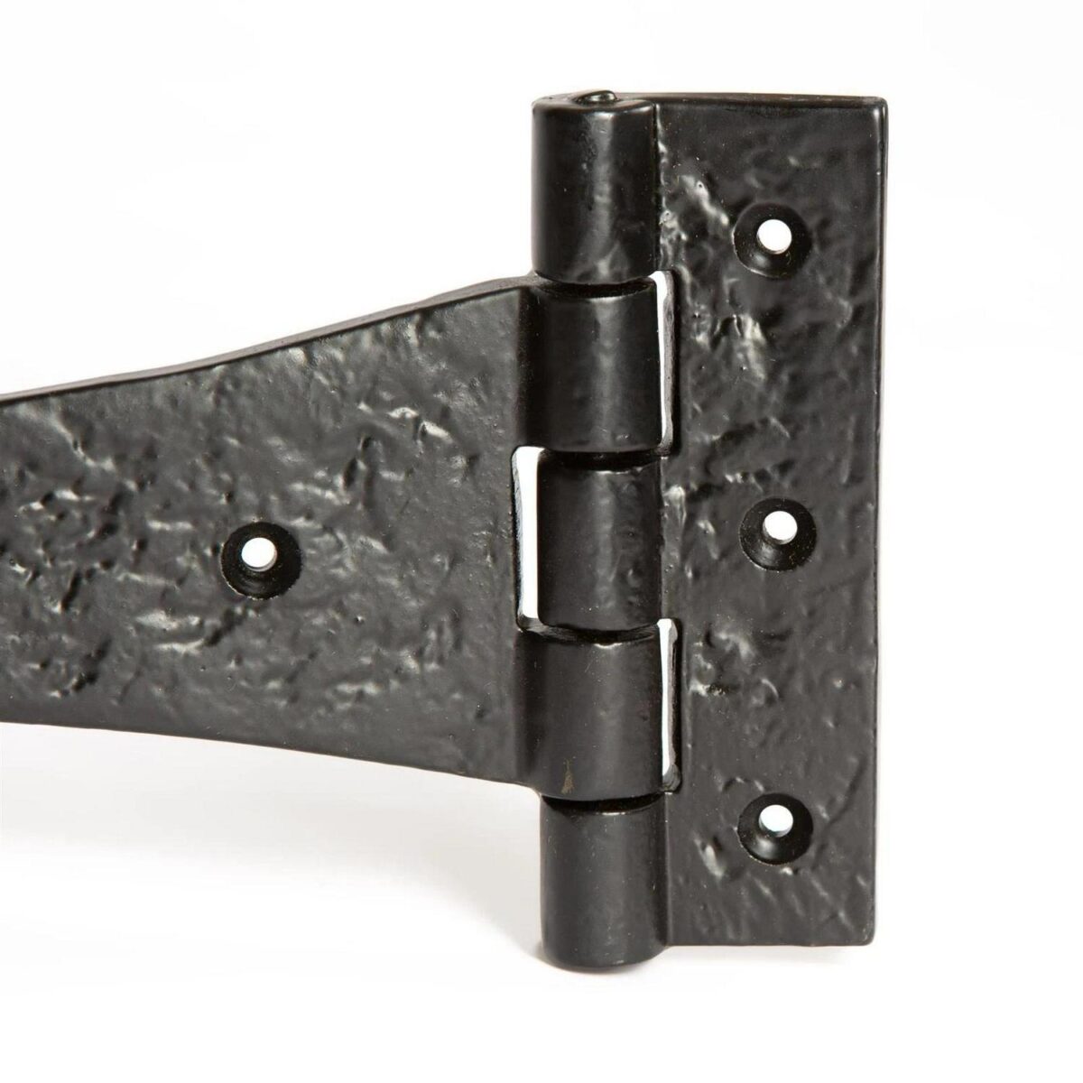 4x Traditional T-Hinge Cast Iron Antique Cupboard Door Hinges W245mm Black - Image 2