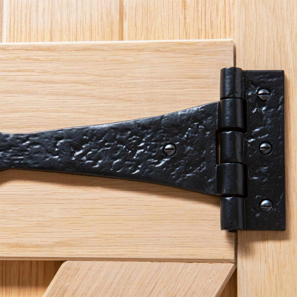 4x Traditional T-Hinge Cast Iron Antique Cupboard Door Hinges W245mm Black - Image 7