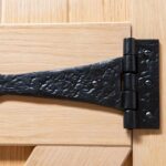 4x Traditional T-Hinge Cast Iron Antique Cupboard Door Hinges W245mm Black - Image 7
