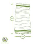 4x Turkish Cotton Bath Towels Lightweight Beach Peshtemal 170 x 90cm Red Stripe - Image 3