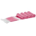 4x Turkish Cotton Children's Towels Lightweight Beach Peshtemal 100 x 60cm Pink
