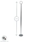 50x Table Numbers with 46cm Holders Wedding Place Card Sign Stand Set Silver - Image 3