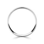 5.0mm Classic Flat Court Wedding Ring, 18ct White Gold - Image 6