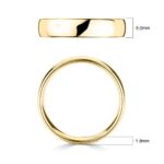 5.0mm Luxury Court Wedding Ring, 18ct Yellow Gold - Image 2