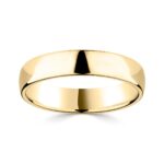 5.0mm Luxury Court Wedding Ring, 18ct Yellow Gold