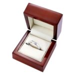 5.0mm Luxury Court Wedding Ring, Satin and Polished Platinum - Image 5
