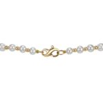 5-9mm Cultured Freshwater Pearl and Gold Bead Graduated Necklace, 14ct Yellow Gold - Image 4