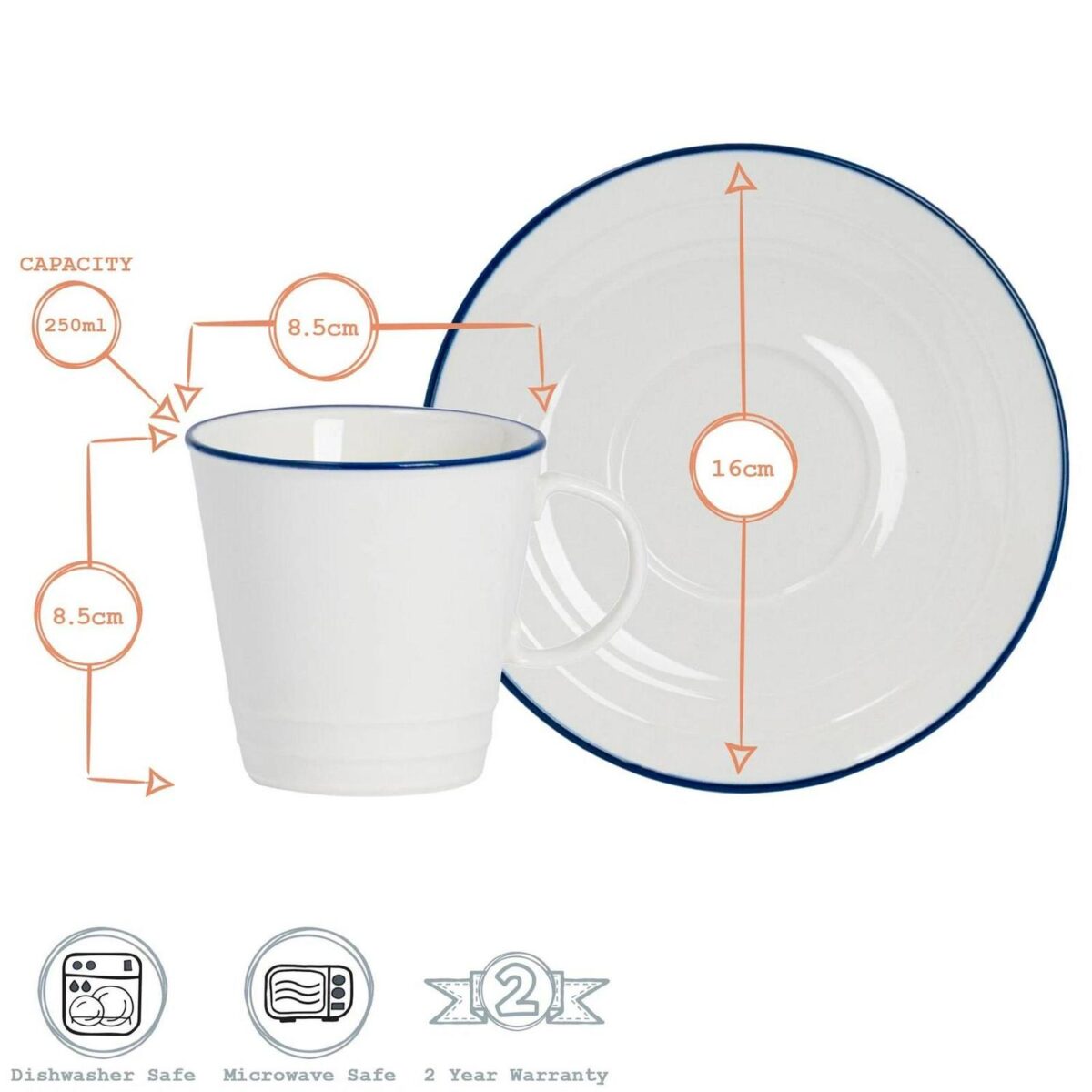 5 Piece White Tea fo 04739107a6863153dd70e5a2bd291417