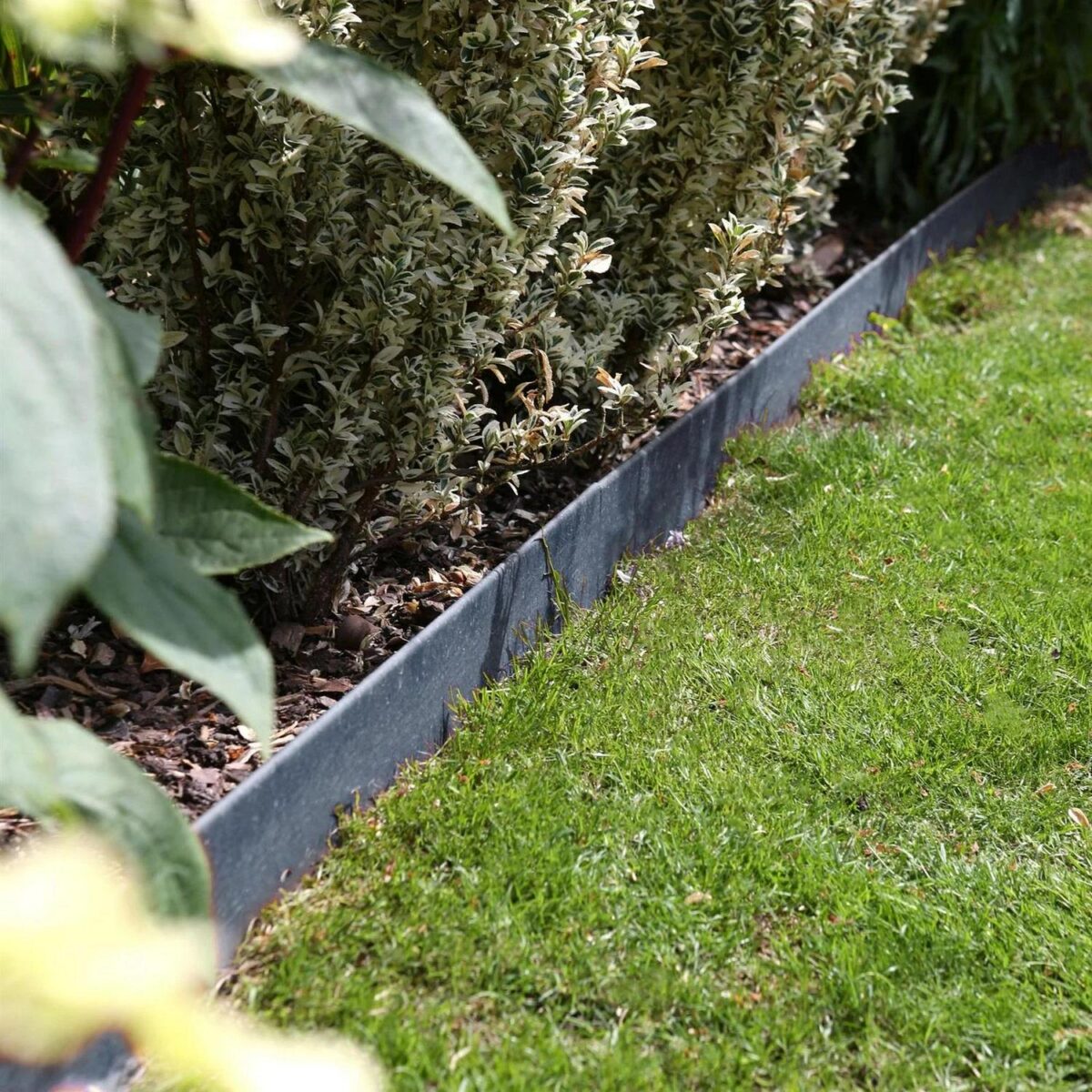 5pc Anthracite Steel Lawn Edging Set 5m x 16cm Flexible Garden Grass Border - Image 7