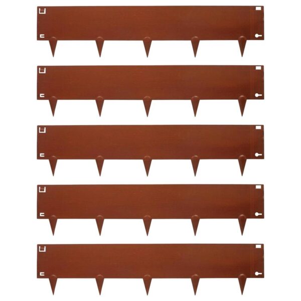 5pc Rust Steel Lawn 646afd28143d49ce129618a3d03b1027