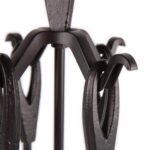 5pc Slindon Fireside Companion Set Indoor Wood Burner Companion Tools Black - Image 5