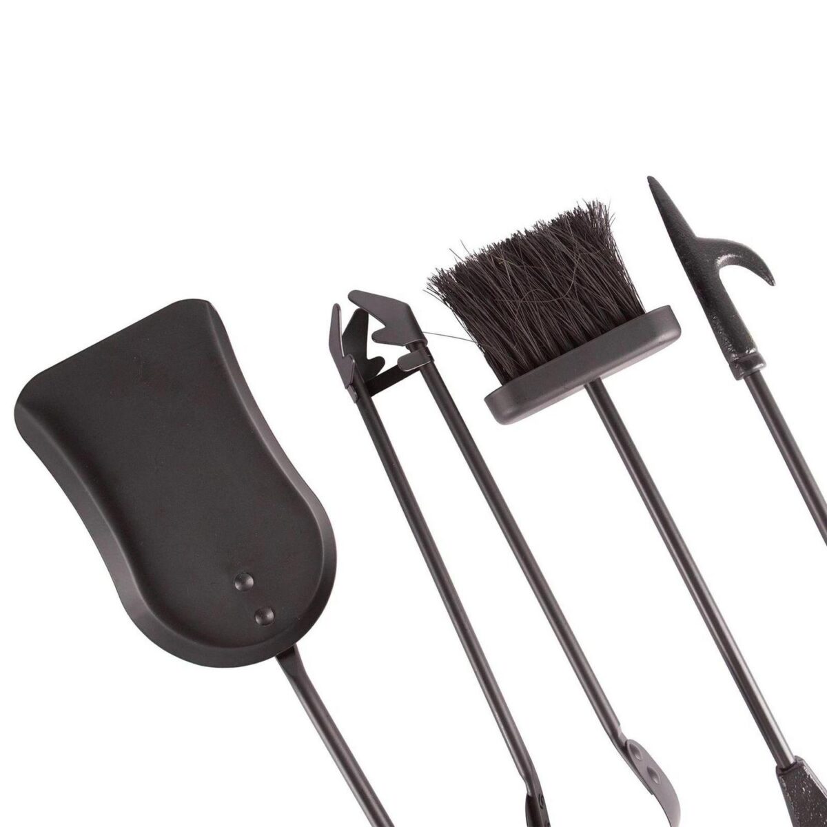 5pc Slindon Fireside Companion Set Indoor Wood Burner Companion Tools Black - Image 6