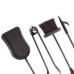 5pc Slindon Fireside Companion Set Indoor Wood Burner Companion Tools Black - Image 6