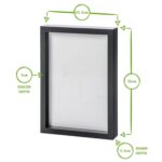 5x 3D Box Photo Frames Standing Hanging Craft Picture Frames A4 (8 x 12 ) White - Image 4