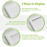 5x 3D Deep Box Photo Frames Display 6 x 6 with 2 x 2 Mount Black/White - Image 3