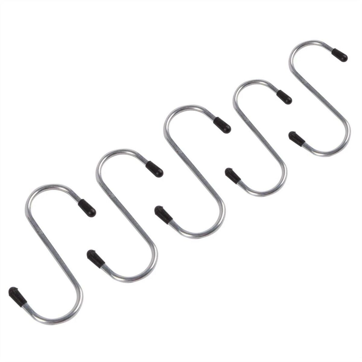5x 65mm Iron Heavy-Duty S-Hooks Metal Kitchen Garden Hanging Pot Storage Hook - Image 1