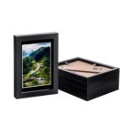 5x Black 5 x 7 Photo Frames with Black 4 x 6 Mount Picture Wall Décor