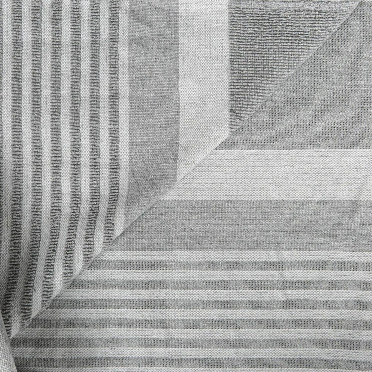 5x Deluxe Turkish Cotton Bath Towels Lightweight Beach Peshtemal 162x90cm Grey - Image 4