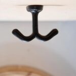 5x Double Ceiling Hook Cast Iron Antique Style Hooks W80mm x H60mm Black - Image 6