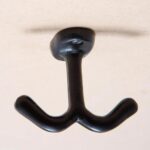 5x Double Ceiling Hook Cast Iron Antique Style Hooks W80mm x H60mm Black - Image 7
