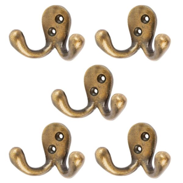 5x Double Coat Hook 51556666990d229d89df5cd64e0bcf2d