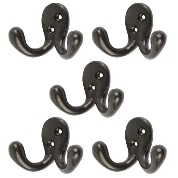 5x Double Coat Hook 8ae2ac2c69b094a73e74556a284e6de5
