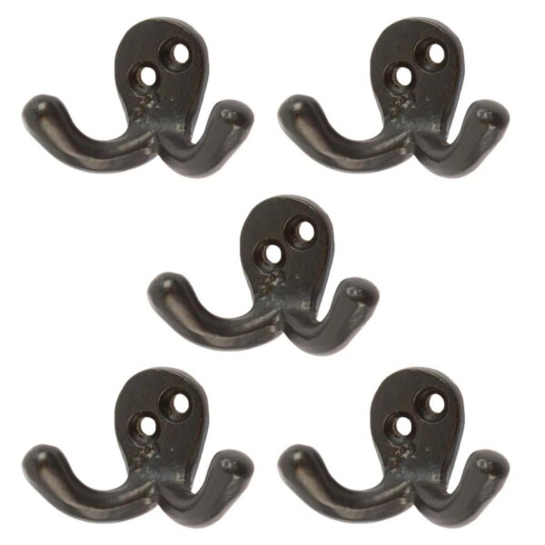 5x Double Coat Hook eac494b5feff28844c3f677dec2c0fde