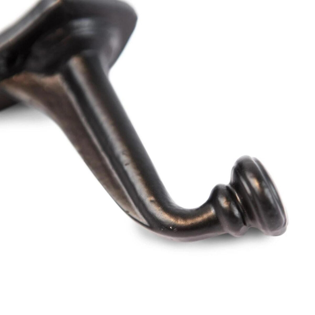 5x Flat Top Larder Hook Cast Iron Antique Vintage Style W40mm x H70mm Black - Image 3