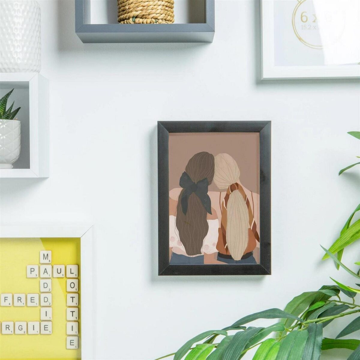 5x Grey A5 (6  x 8 ) Photo Frames with White 4  x 6  Mount Picture Décor - Image 4