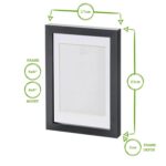 5x Grey A5 (6 x 8 ) Photo Frames with White 4 x 6 Mount Picture Décor - Image 3