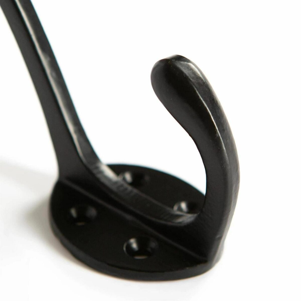 5x Hat and Coat Hook Cast Iron Antique Vintage Style Hooks W40mm x H105mm Black - Image 2