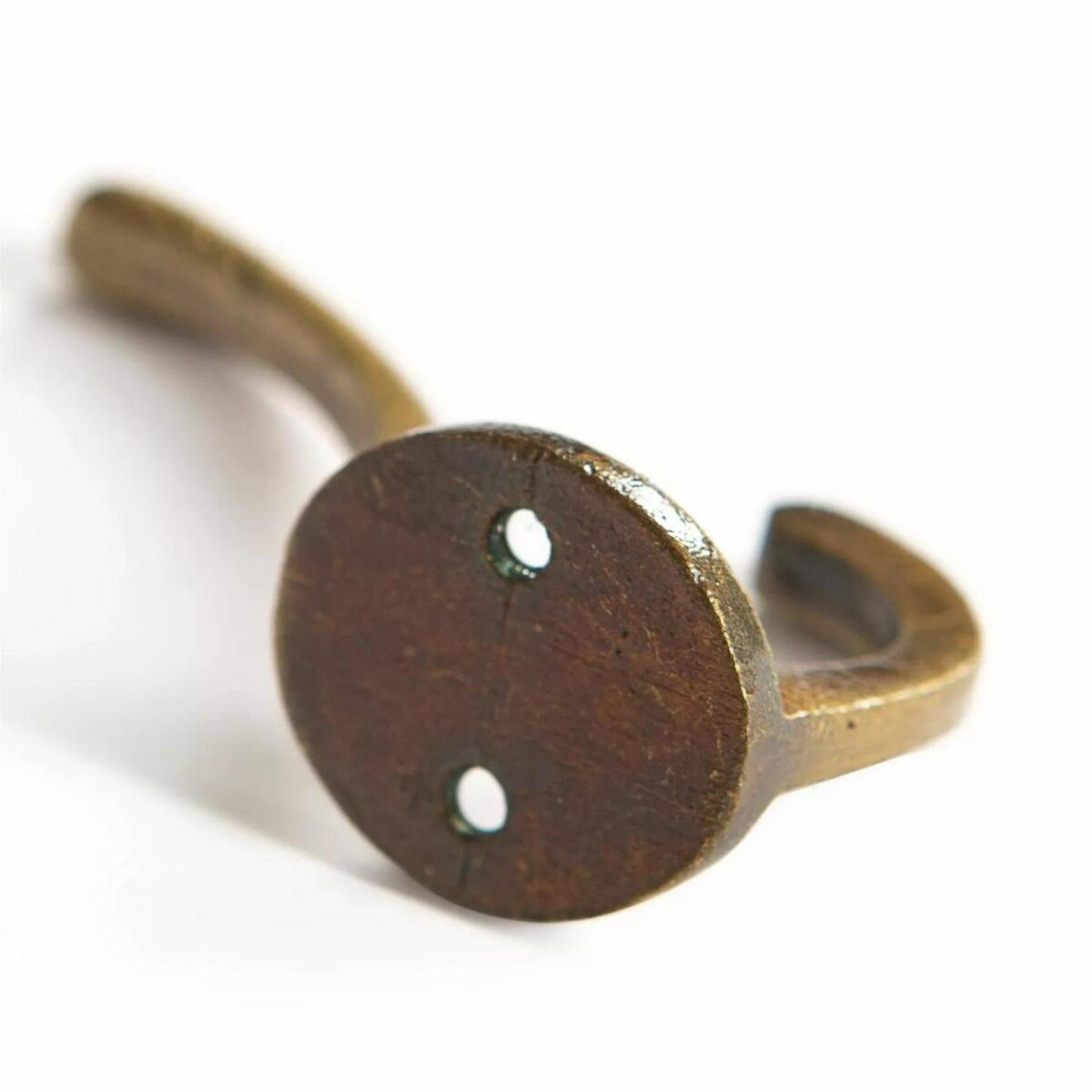 5x Hat and Coat Hook Cast Iron Antique Vintage Style Hooks W25mm x H80mm Brass - Image 3
