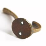 5x Hat and Coat Hook Cast Iron Antique Vintage Style Hooks W25mm x H80mm Brass - Image 3