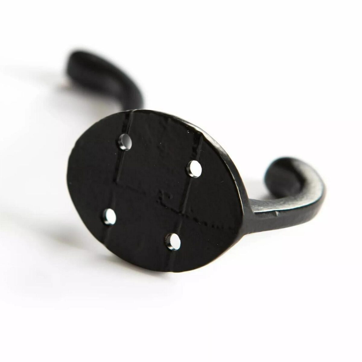 5x Hat and Coat Hook Cast Iron Antique Vintage Style Hooks W40mm x H105mm Black - Image 3